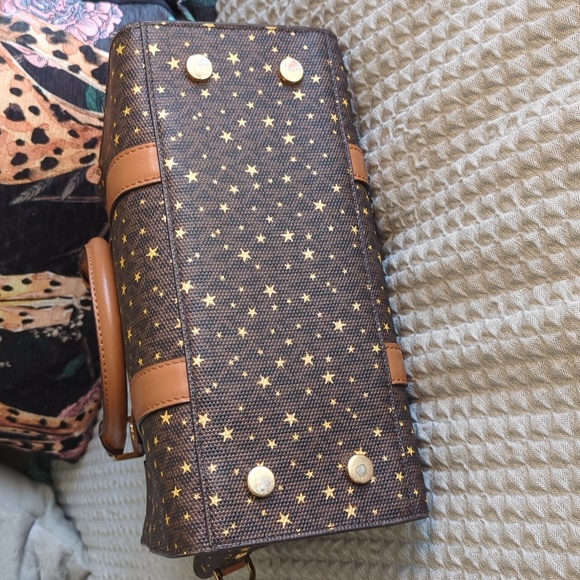 ⚡ FLASH SALE - Michael Kors Nouveau Hamilton Star Embellished Logo Satchel - Picture 7 of 15